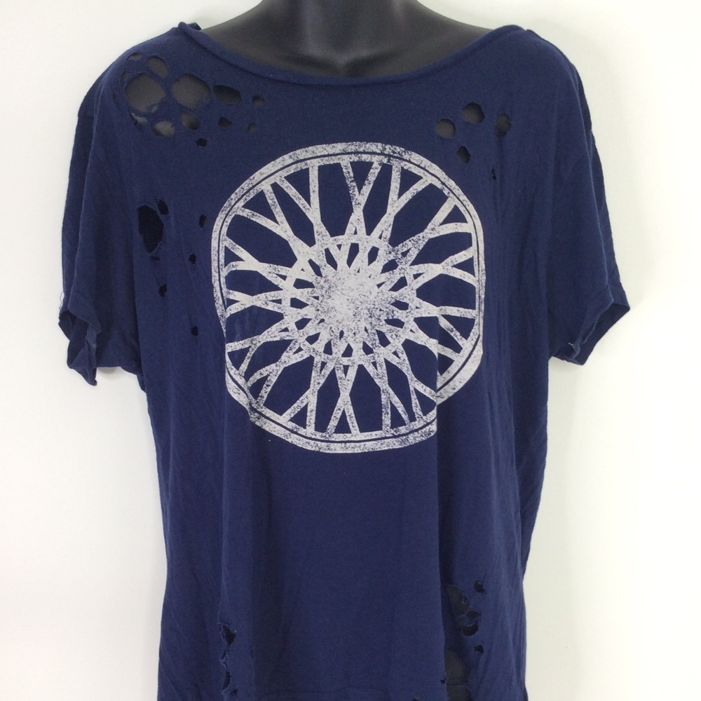 SOULCYCLE Distressed Short Sleeve  T-Shirt  Size M